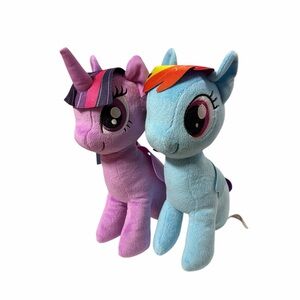 My Little Pony The Movie Twilight Sparkle & Rainbow Dash Sea Pony Plush Bundle
